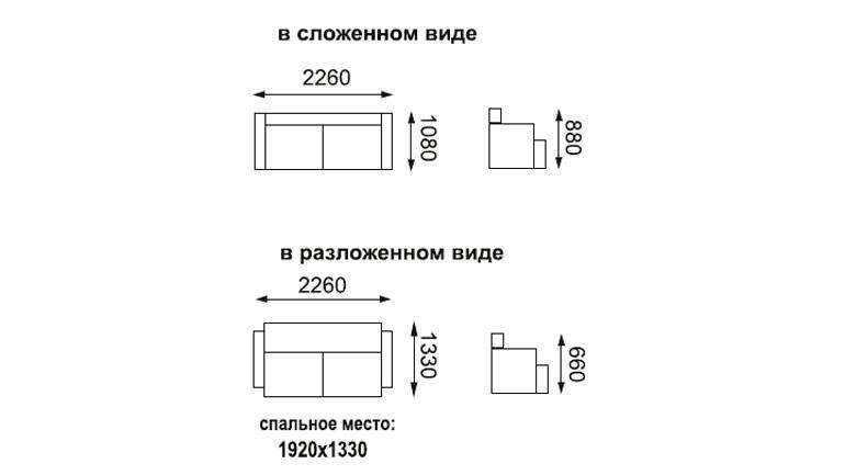 Диван-кровать «Магнат» Замша дельта серо-синий