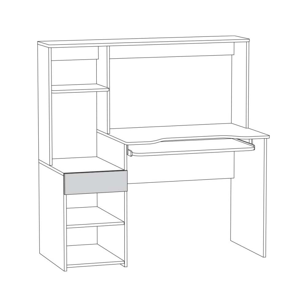 Стол компьютерный 12.70 «Комфорт» схема